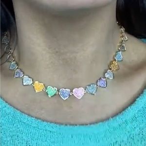 Melania Clara: Technicolor Love- Gold Necklace